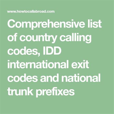 0097 country code|List of international call prefixes .